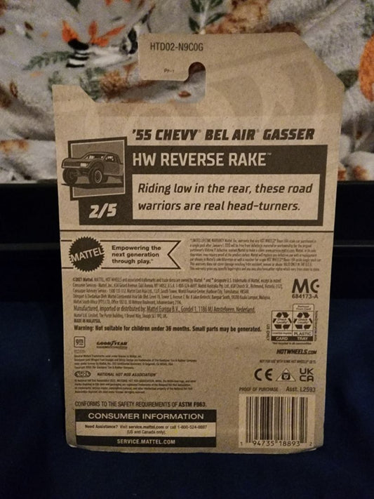 Burgundy  Hot Wheels: 55 Chevy Bel Air Gasser