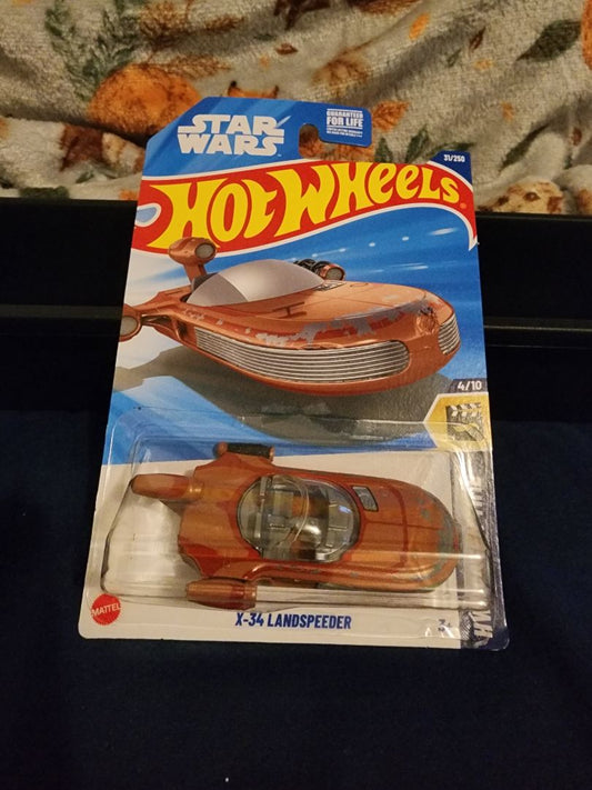 Orange  HotWheels: X-34 Landspeeder