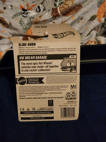 Olive Green & Black  HotWheels: Slide-Burn