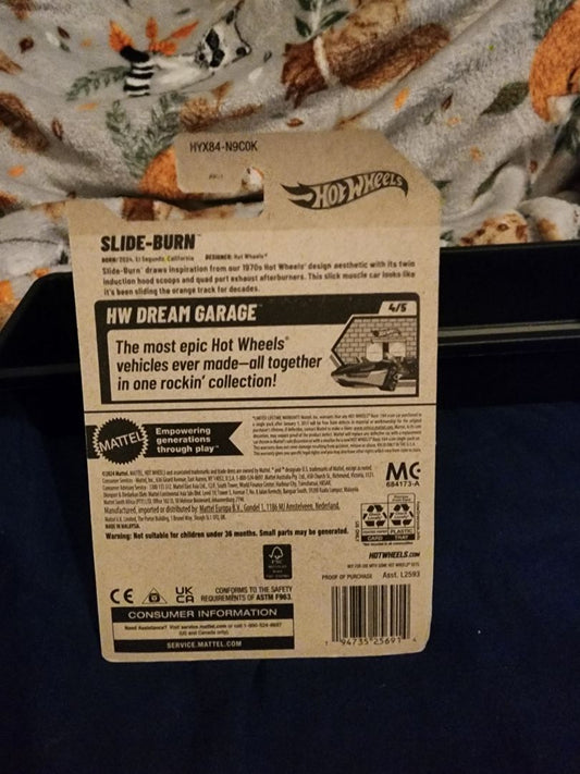 Olive Green & Black  HotWheels: Slide-Burn