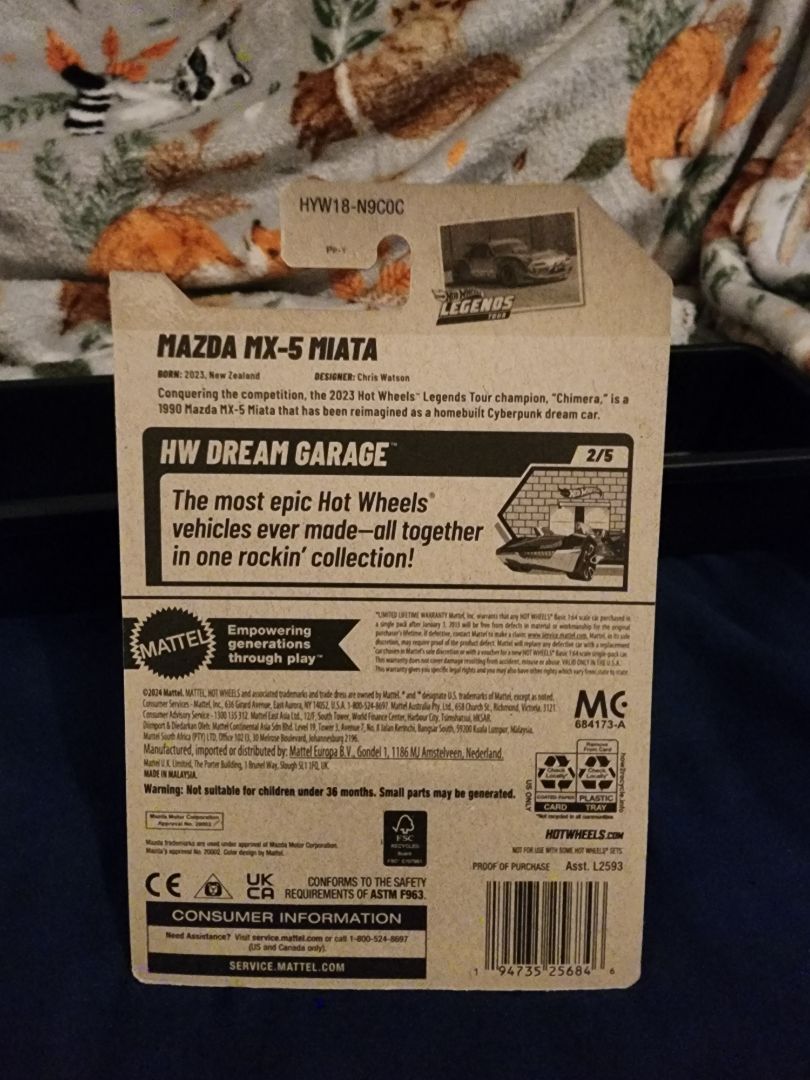 Metallic Gray  HotWheels: Mazda MX-5 Miata