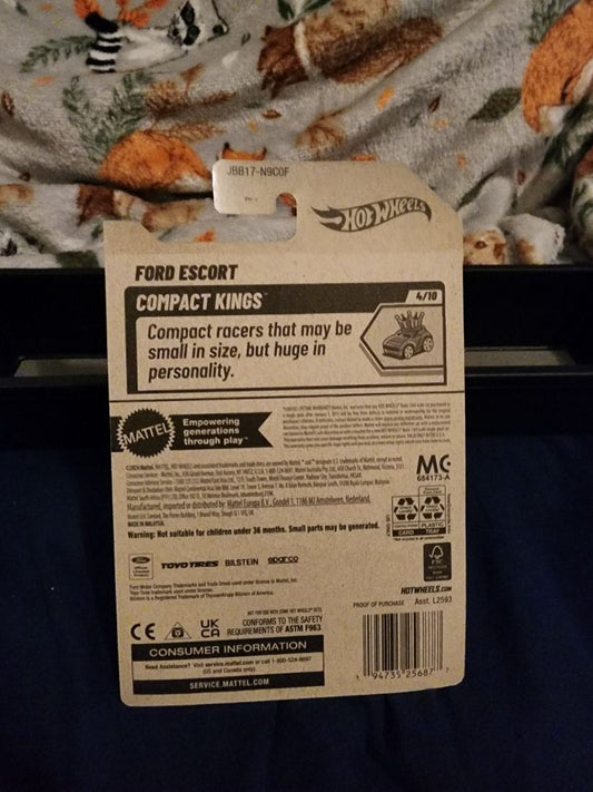Black  HotWheels: Ford Escort