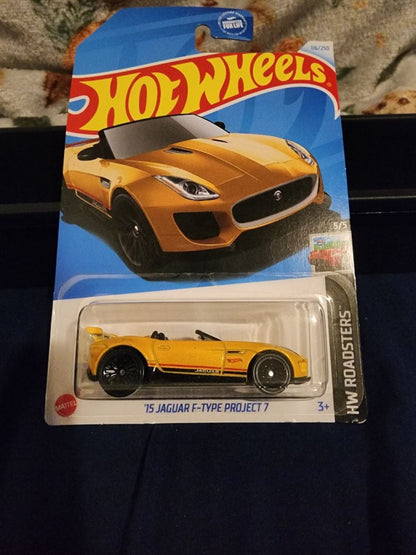 Gold Yellow  HotWheels: 15 Jaguar F-Type Project 7