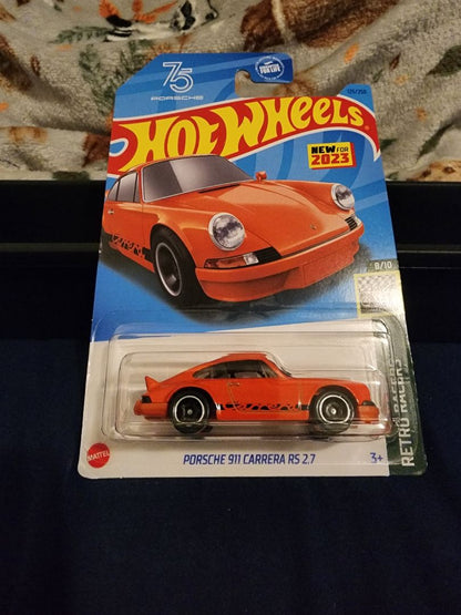 Orange  HotWheels: Porsche 911 Carrera RS 2.7