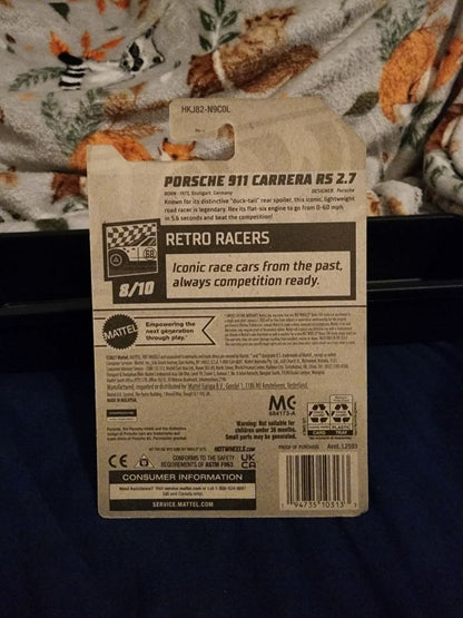 Orange  HotWheels: Porsche 911 Carrera RS 2.7