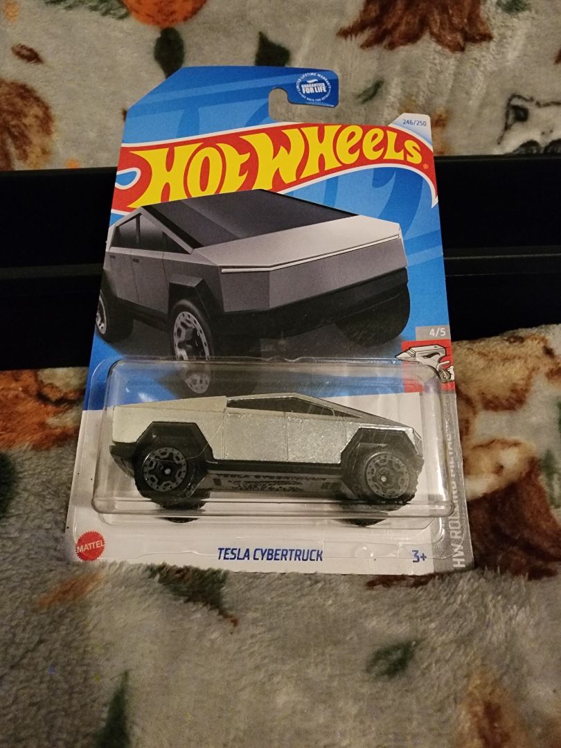 Silver  HotWheels: Tesla CyberTruck