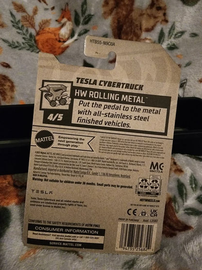 Silver  HotWheels: Tesla CyberTruck
