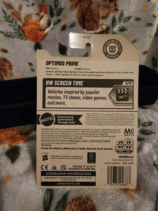 Red & Blue  HotWheels: Transformers Optimus Prime