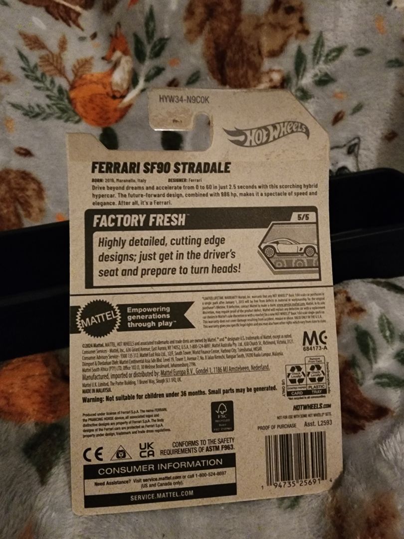 Red  HotWheels: Ferrari SF90 Stradale