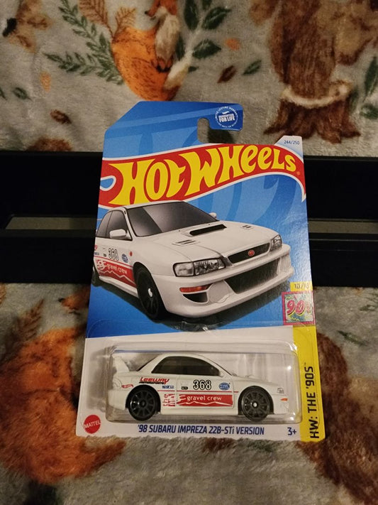 White  HotWheels: 98 Subaru Impreza 22B-STi Version
