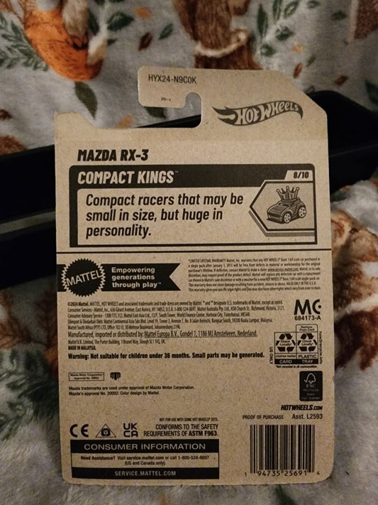 Black  Hot Wheels: Mazda RX-3