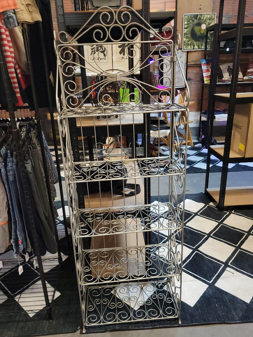 Silver  5 shelf Rack