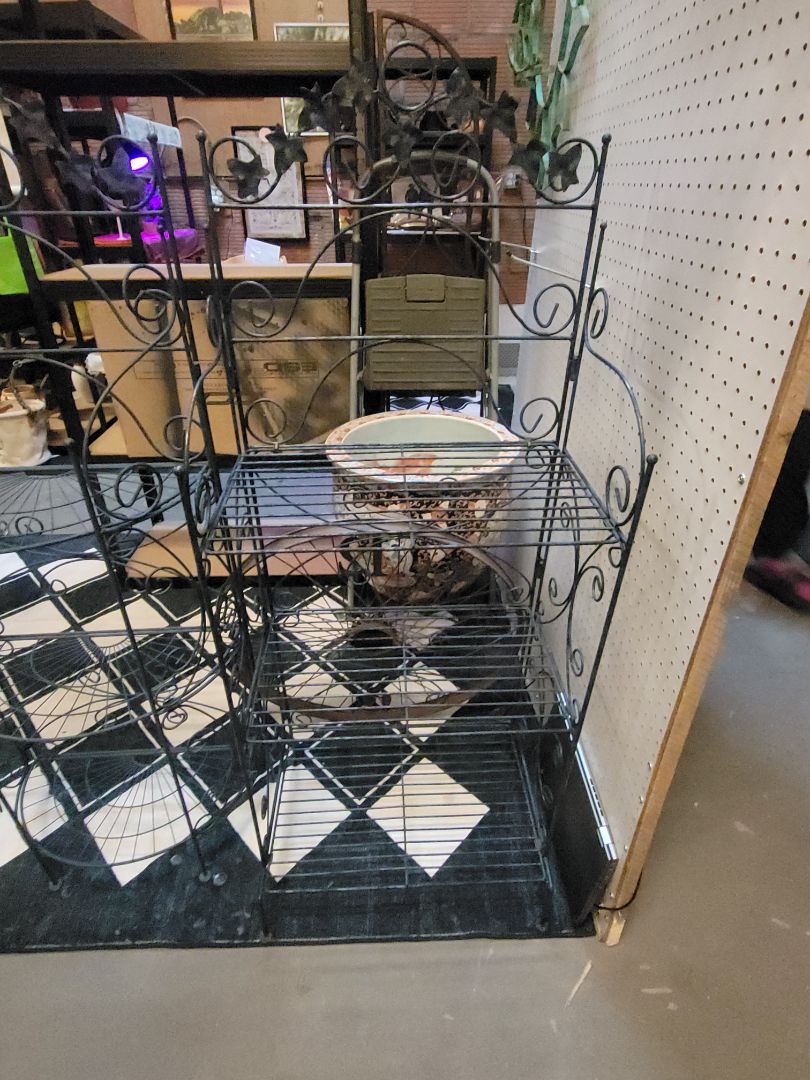 Blue Black  3 shelf Rack