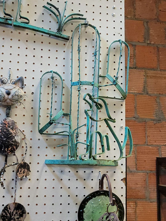 Green  Metal Southwest Wall Art