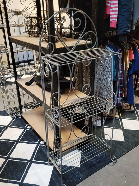 Silver  3 shelf Rack