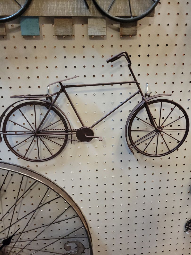 Brown  Bike Display, 12"x21"
