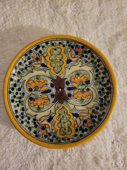 Muti-Color On BACK Talavera Plate, 6"