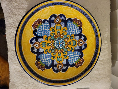 Muti-Color  Talavera Plate, 12"