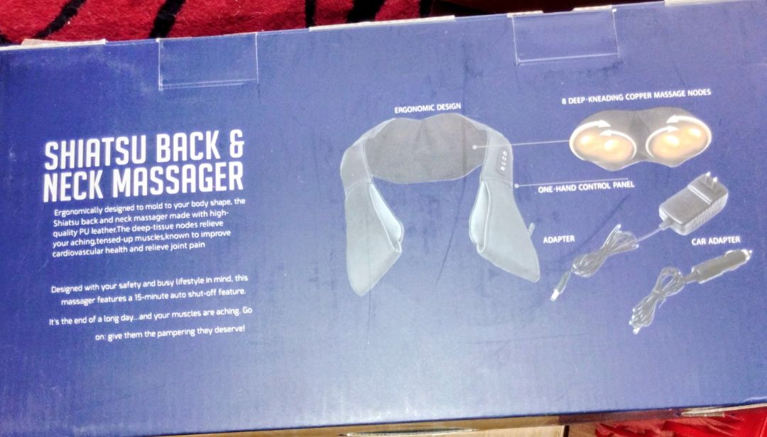 Black (Wht Box) Daily Life Shiatsu Back & Neck Massager