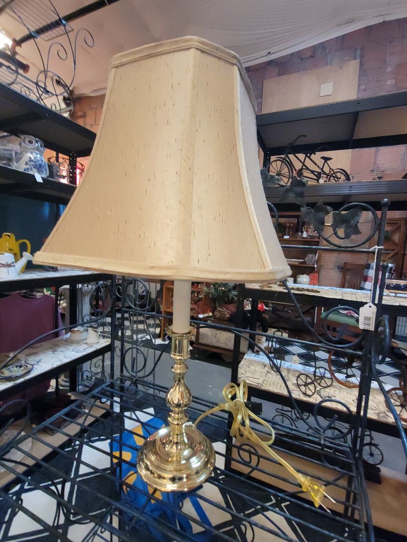 Polished Brass Adams Antique Table Lamp