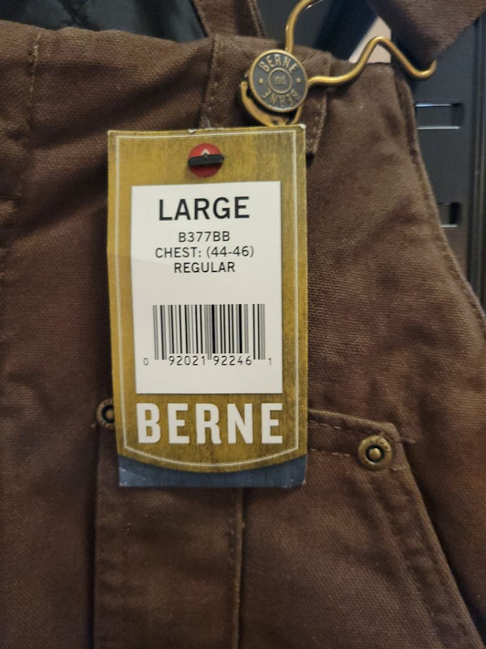 Brown Berns Men's Coveralls, Large