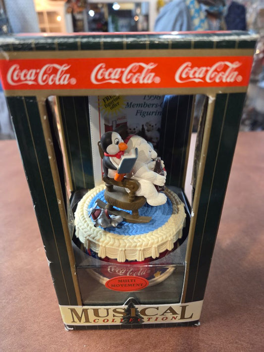 Sleeping Coca Cola Bear Music Box