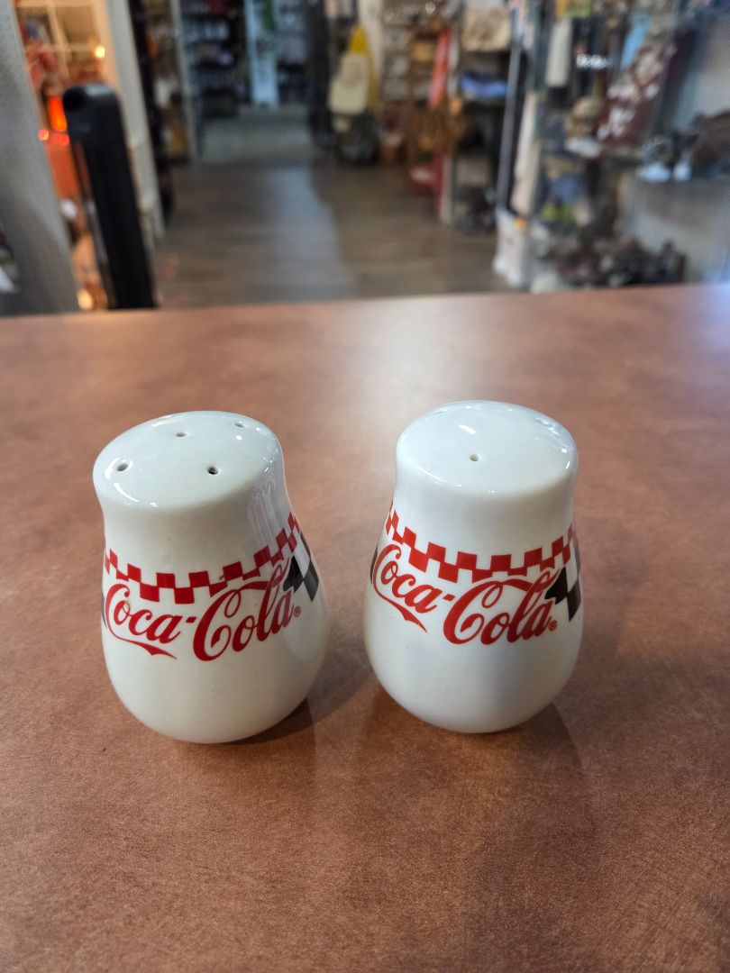 Vintage Gibson Coca Cola Salt and Pepper Shakers