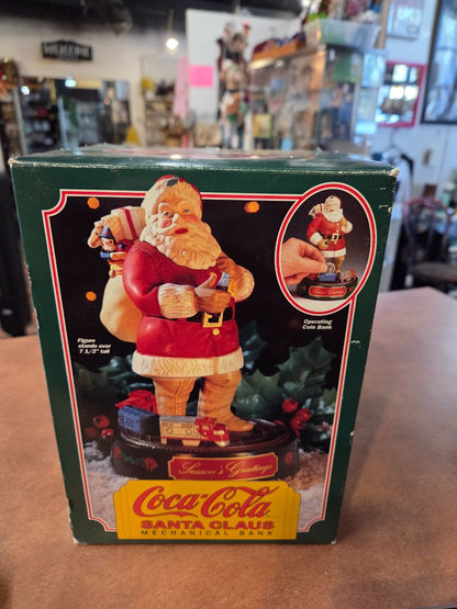 Vintage 1990's Coca Cola ERTL Santa Bank