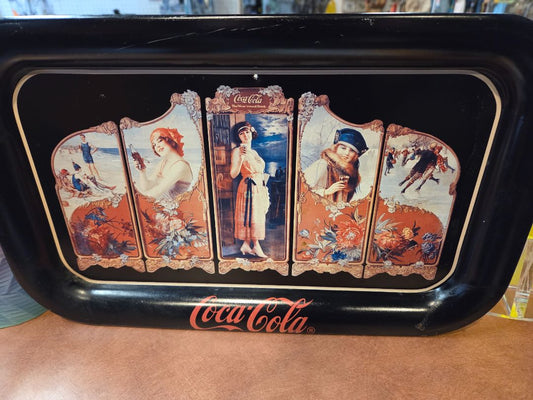 Vintage 1990 Coca Cola Family Drive in Tray