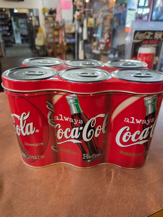Coca Cola Coke 6 Pack cans tin