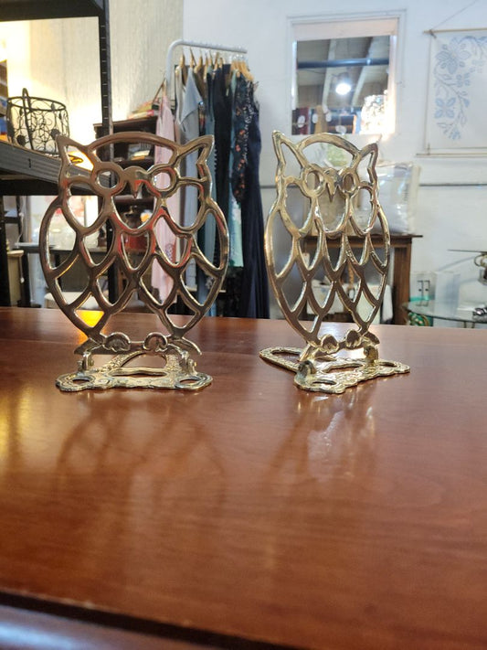 Brass  Owl Trivets