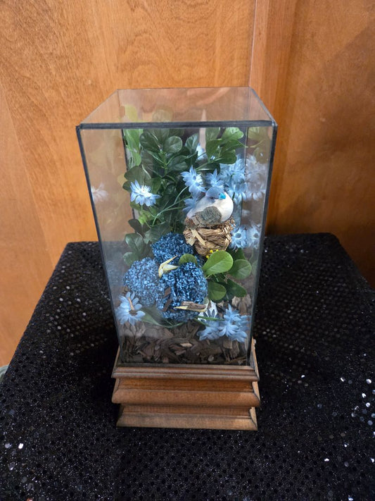 Vintage Birds Nest Music Box "Nadia's Theme"