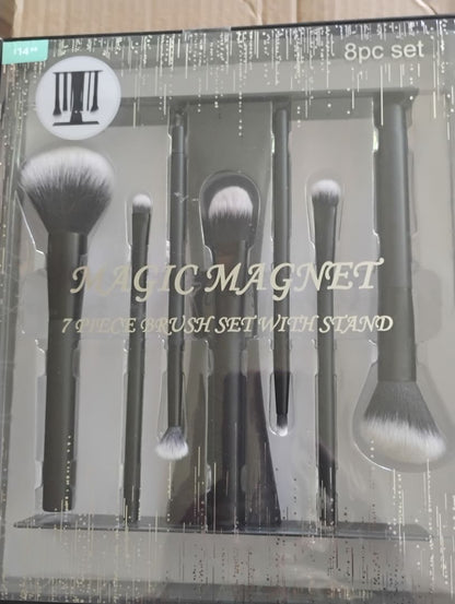 Black, White, Silver  Makeup Brush