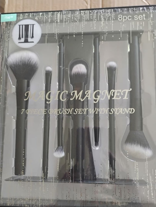 Black, White, Silver  Makeup Brush