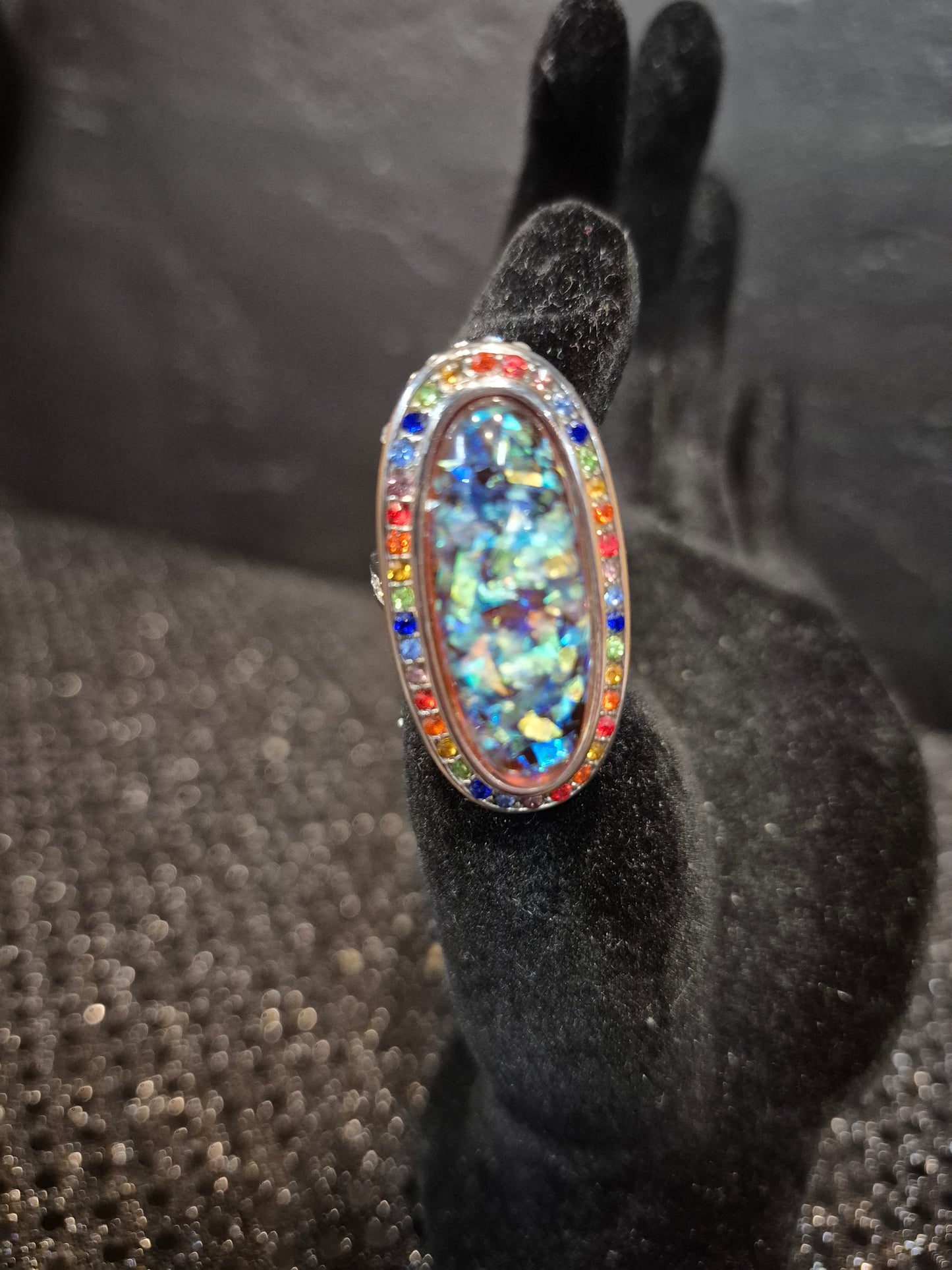 Faux Opal Ring by NWT 1990's