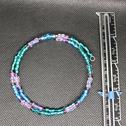 Designs by Raven Multicolored Beaded Wrap Bracelet