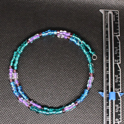 Designs by Raven Multicolored Beaded Wrap Bracelet