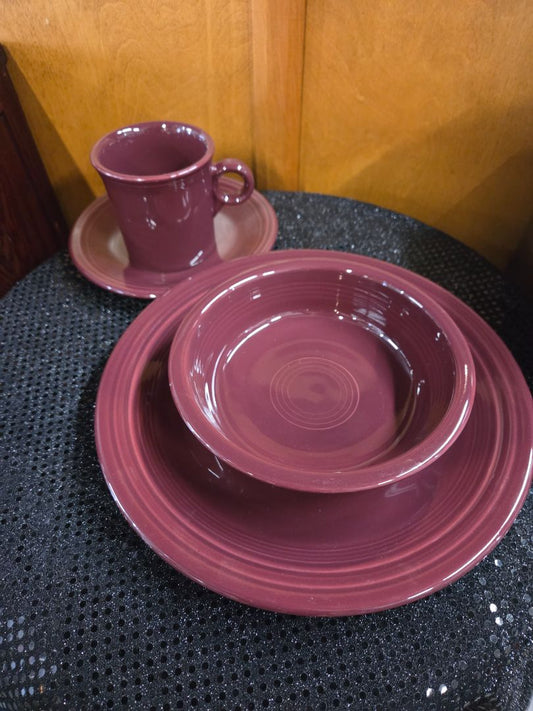Fiesta "Clareta" very limited production 4 piece set