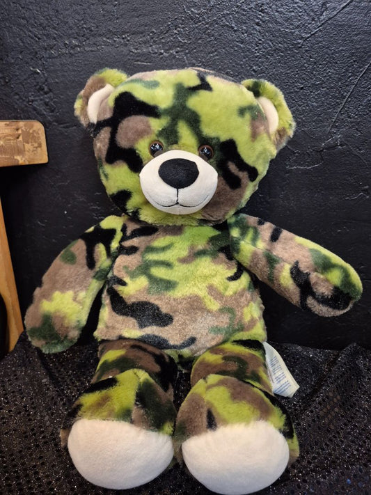 Build a Bear Camouflage Teddy Bear