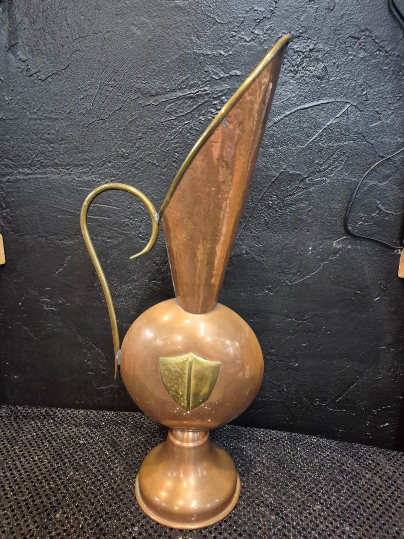 Vintage Copper Pitcher Vase