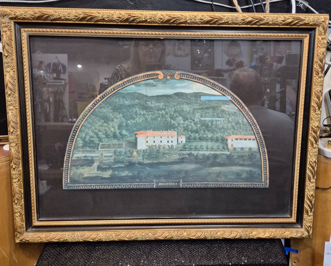 Villa di Serrevazza in Gold Frame