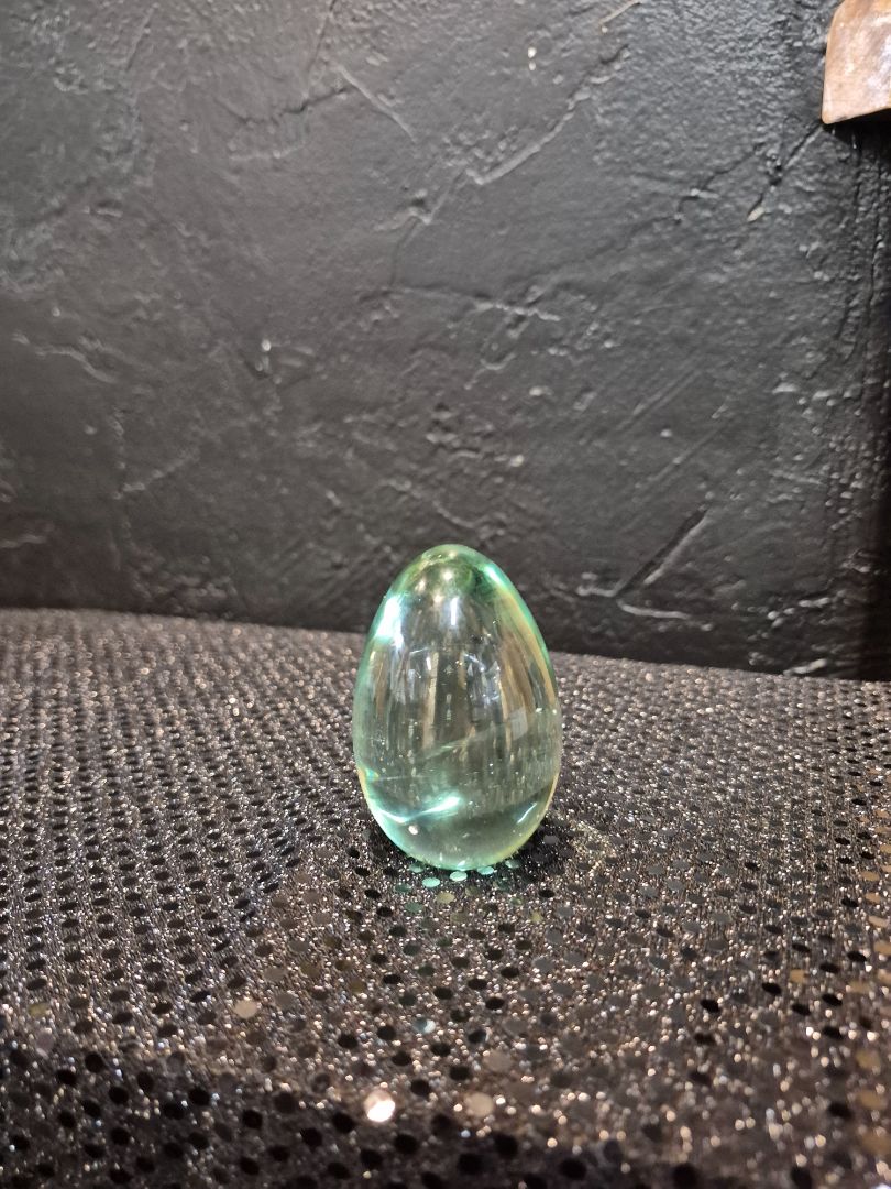 Glass Egg Paperweight