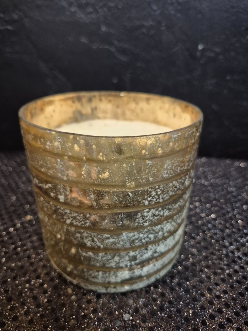 Grey Glass Candle