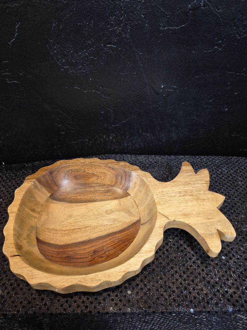 Wood Pineapple Bowl