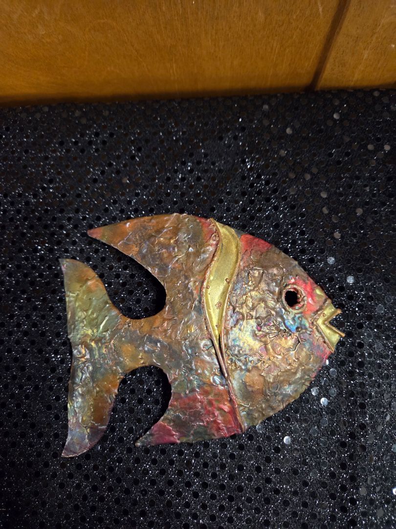Home Decor Metal Fish Small