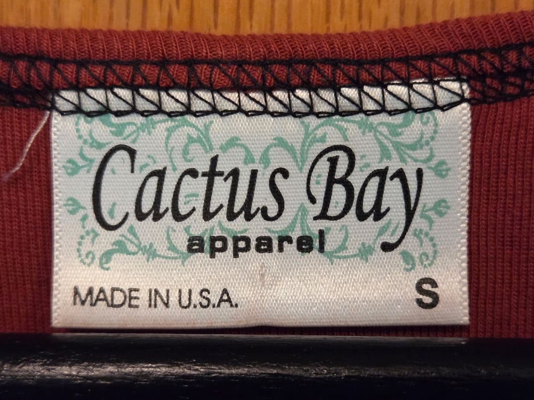Tan, Brown, Beige Cactus Bay Western Top, Small