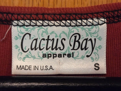 Tan, Brown, Beige Cactus Bay Western Top, Small