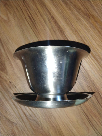 Silver Stainless Steel Volrath Vintage Volrath Gravy/Sauce Bowl