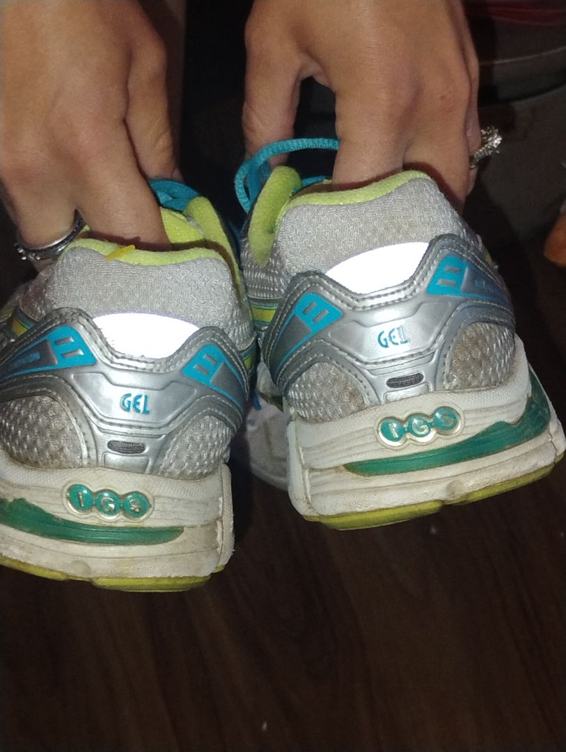 Gray with neon green accents Asics Asics comfortable shoes, 8