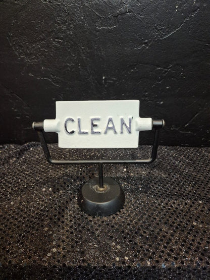 Clean/Dirty Reversible Sign